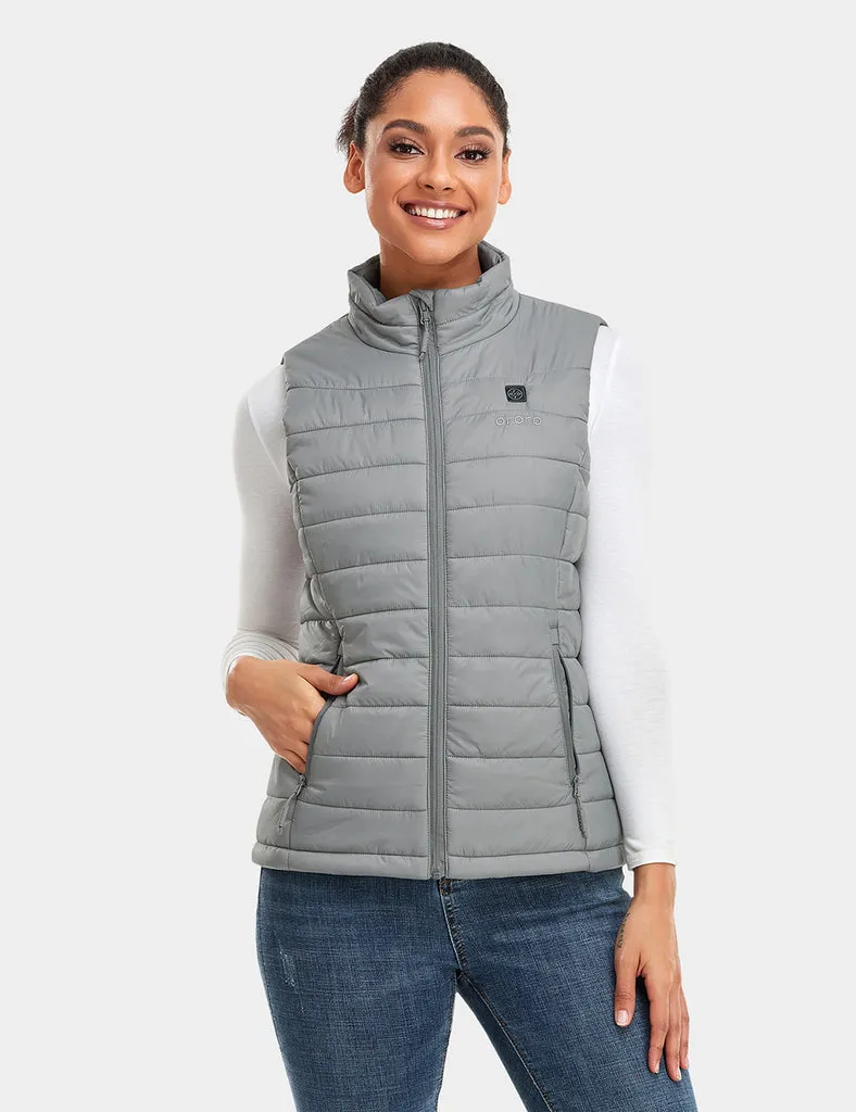 (Open-box) Women's Classic Heated Vest with B19G Battery - Gray