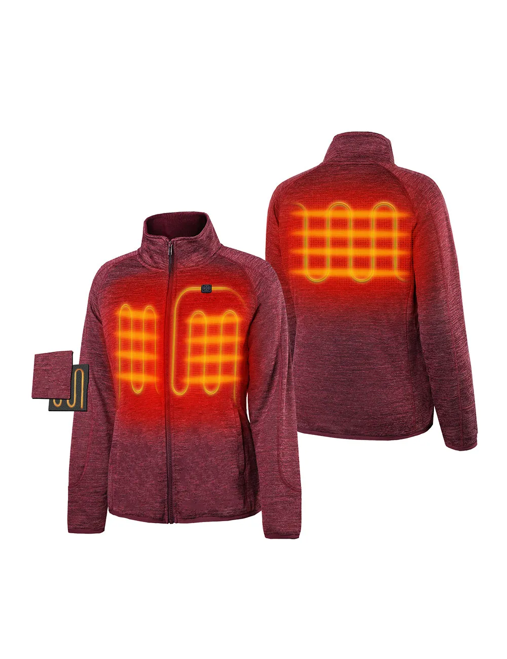 (Open-Box) Women's Heated Fleece Jacket with B19G Battery