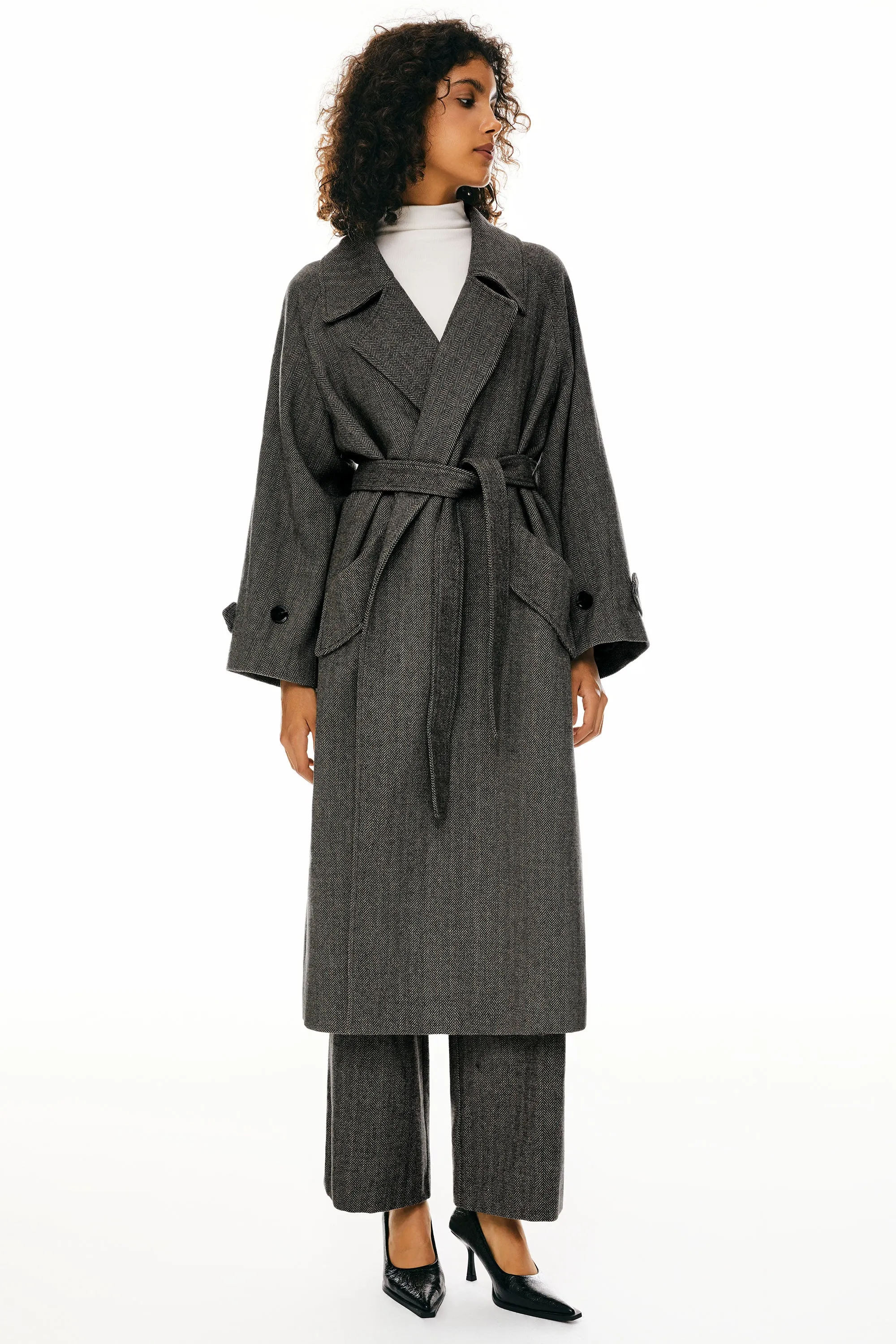 Oversized Long Pea Coat