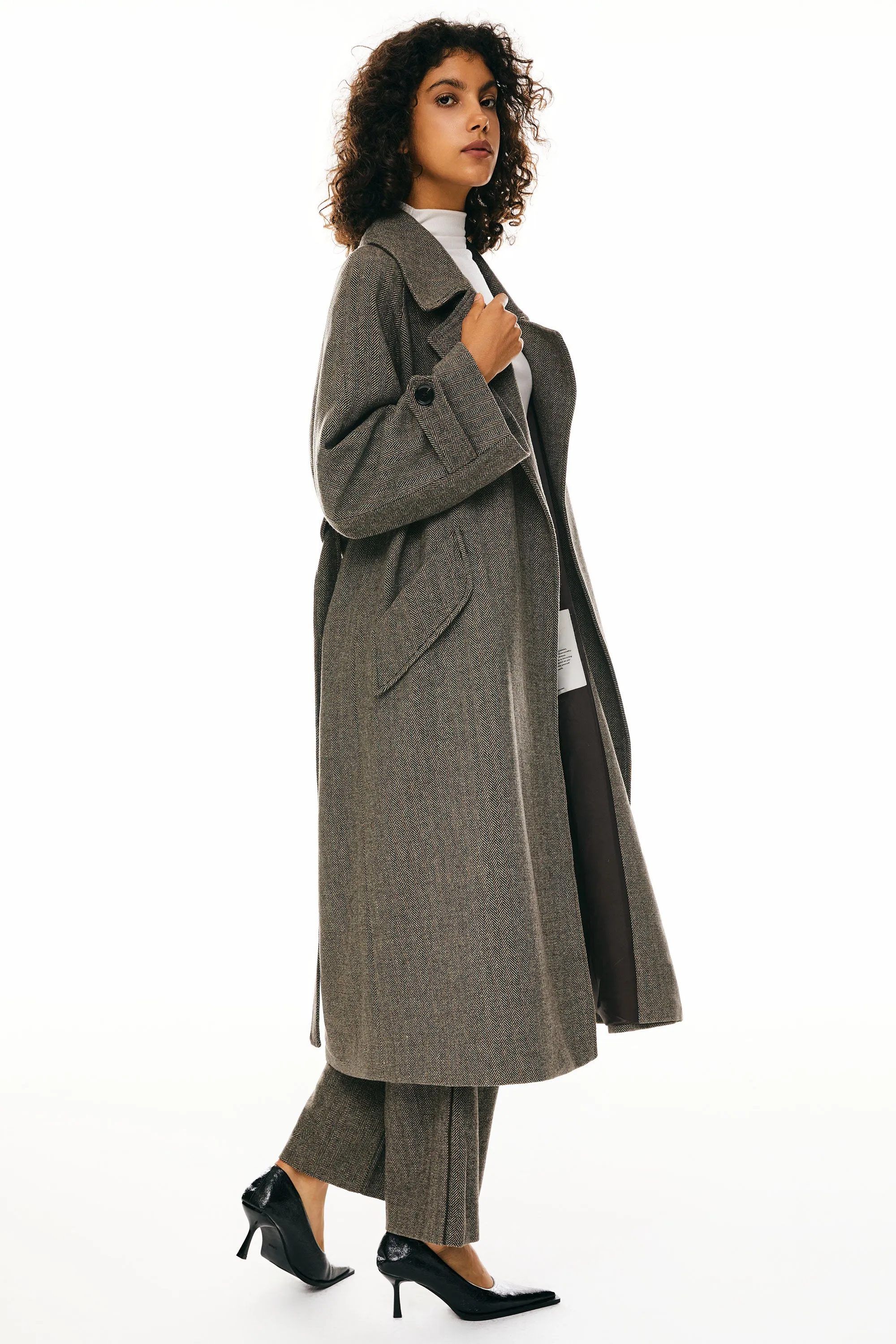 Oversized Long Pea Coat