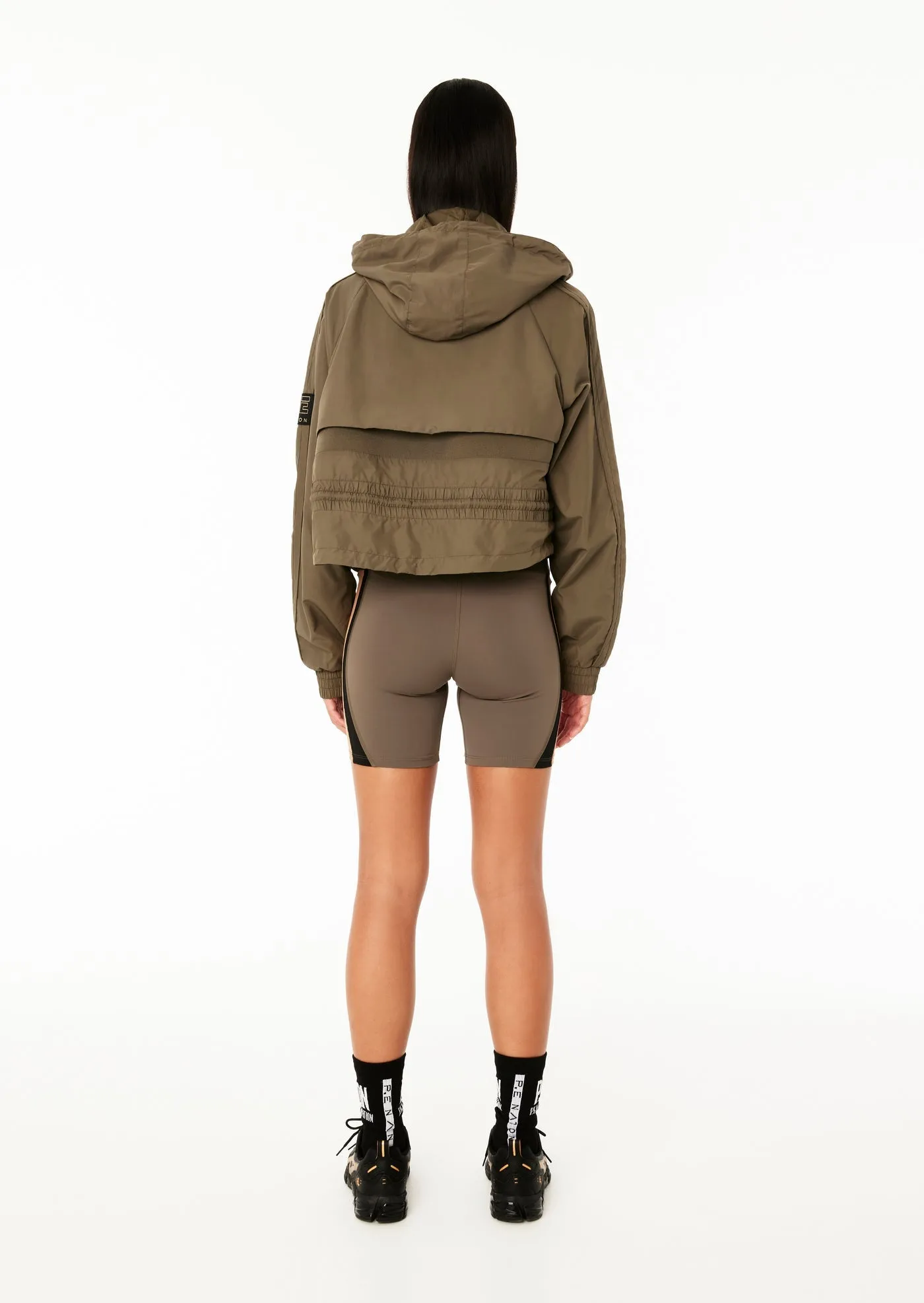 P.E Nation - Cropped Man Down Jacket in Khaki