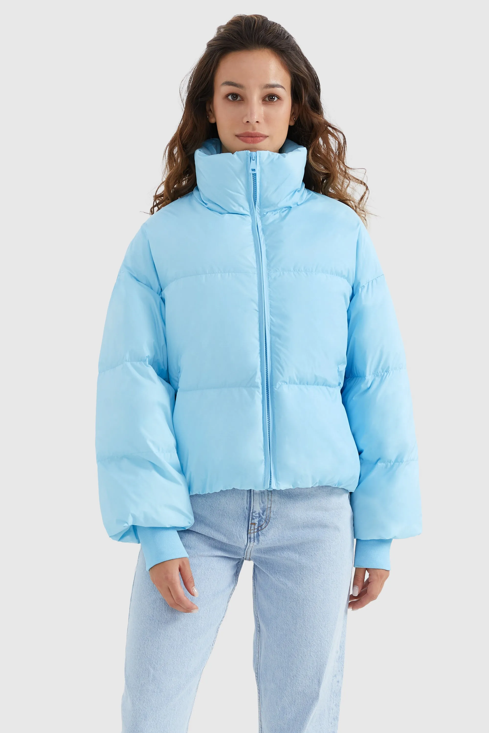 Puff-O Classics Short Baggy Oversize Down coat-Crystal Blue