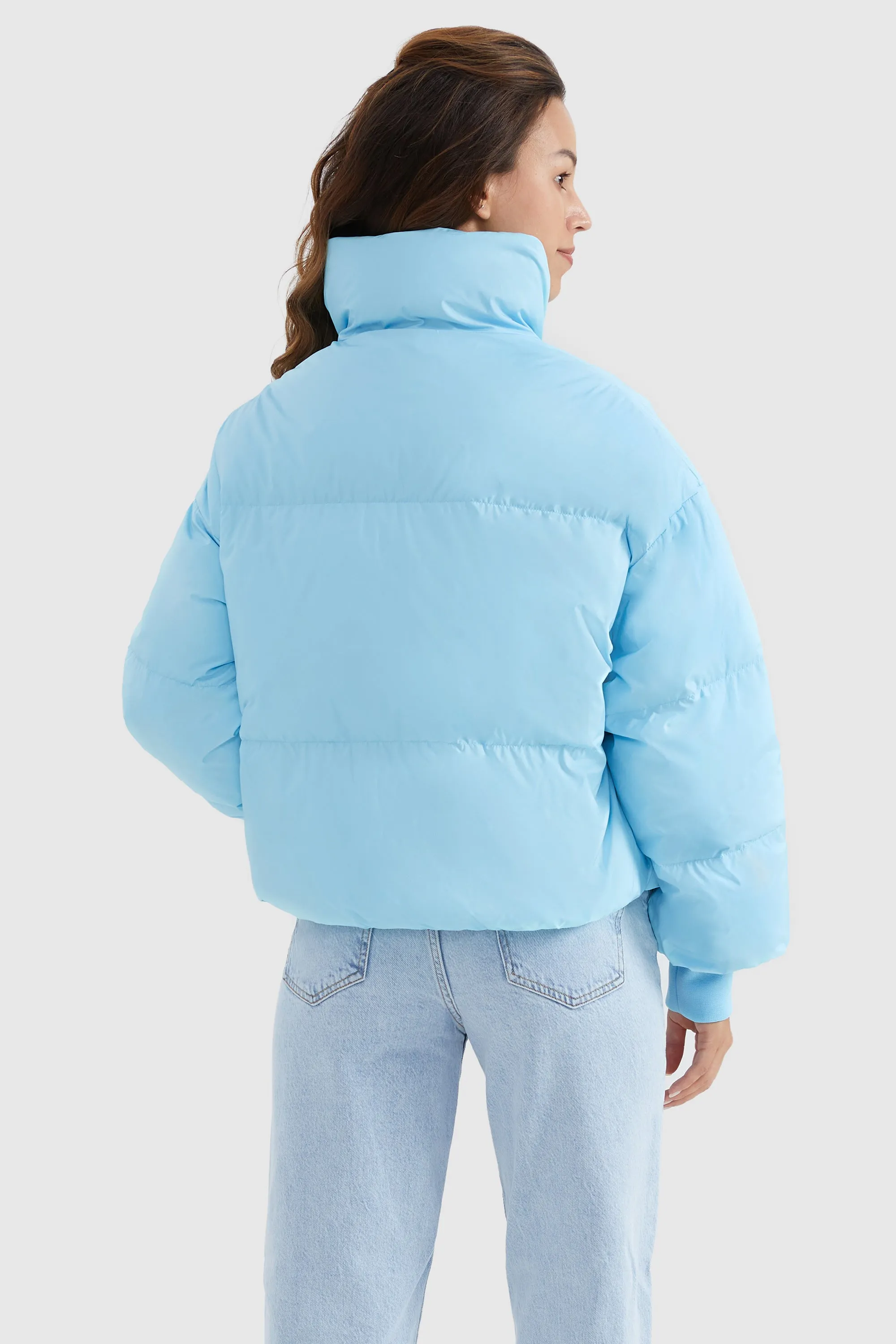 Puff-O Classics Short Baggy Oversize Down coat-Crystal Blue