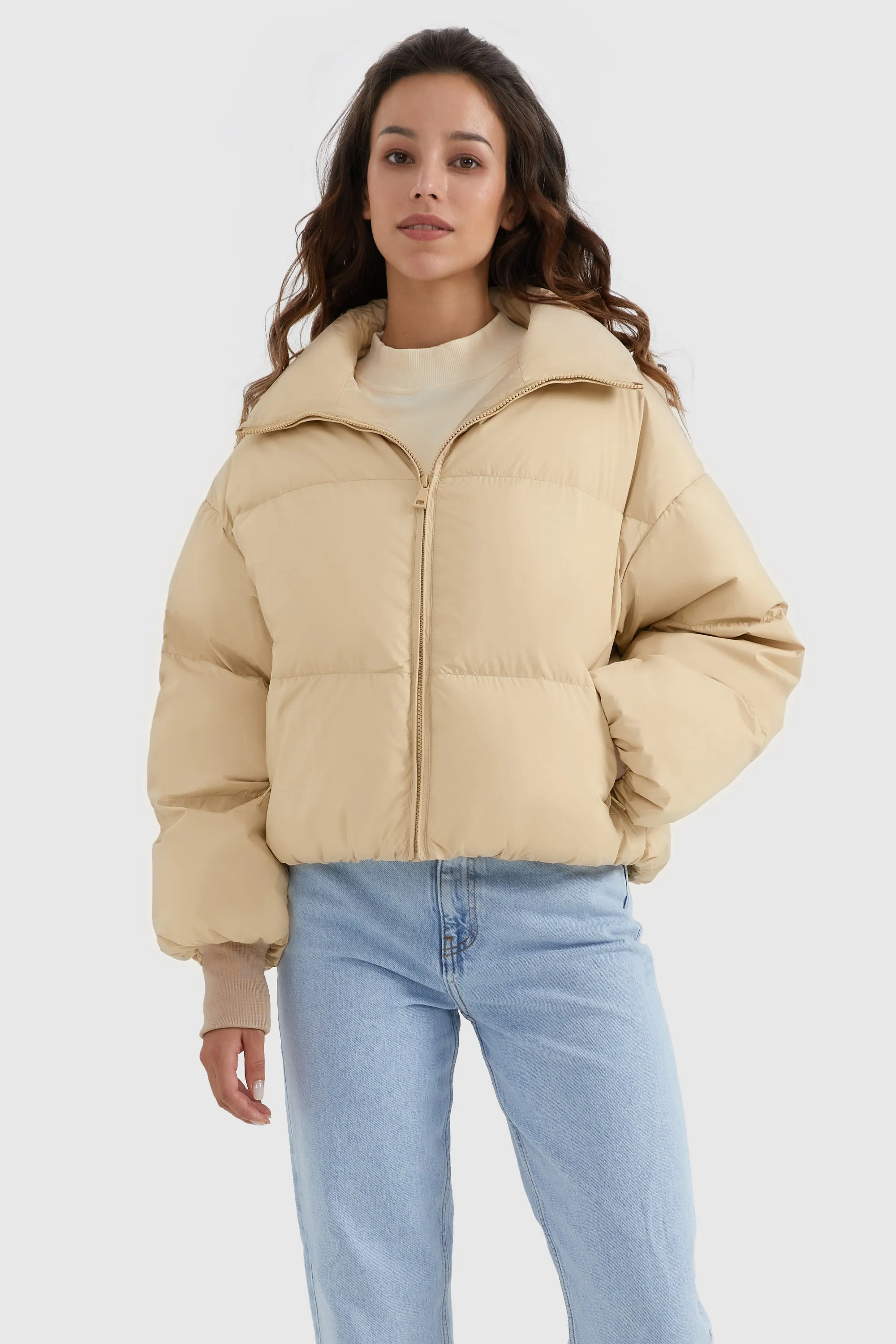 Puff-O Classics Short Baggy Oversize Down coat-Crystal Blue