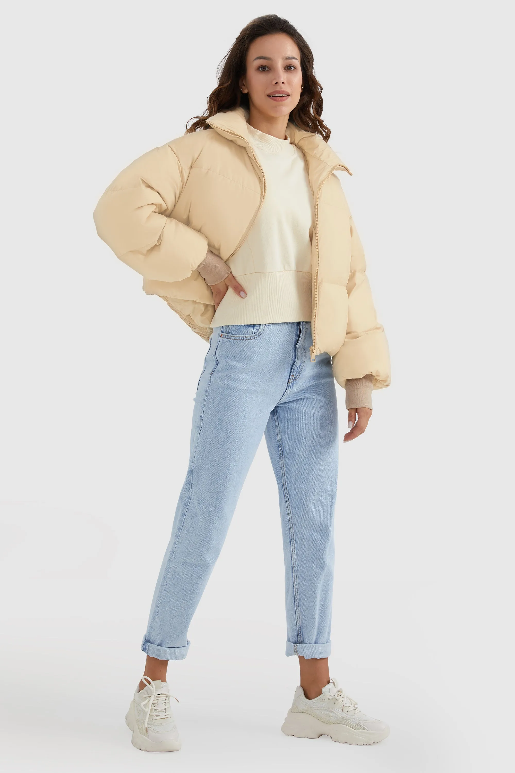 Puff-O Classics Short Baggy Oversize Down coat-Crystal Blue