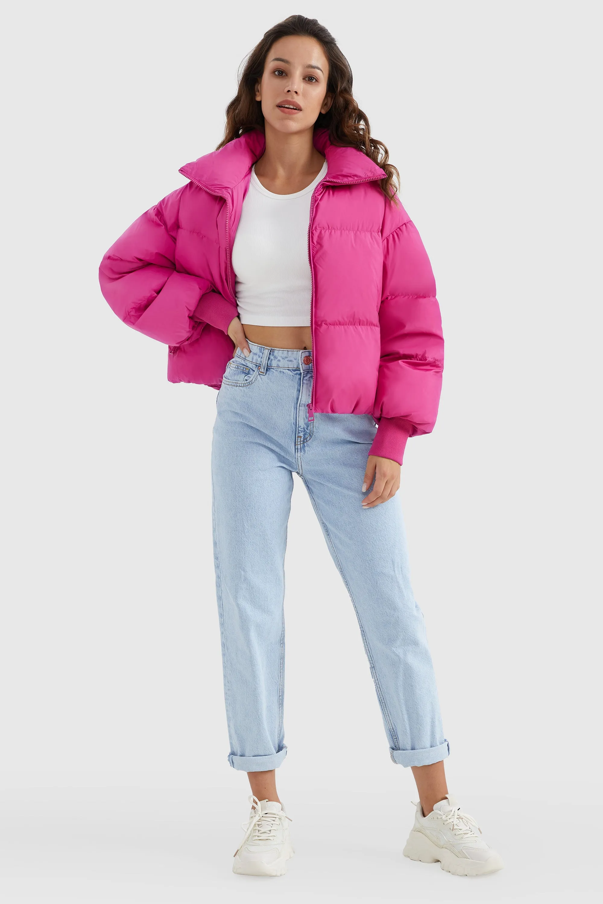 Puff-O Classics Short Baggy Oversize Down coat-Crystal Blue