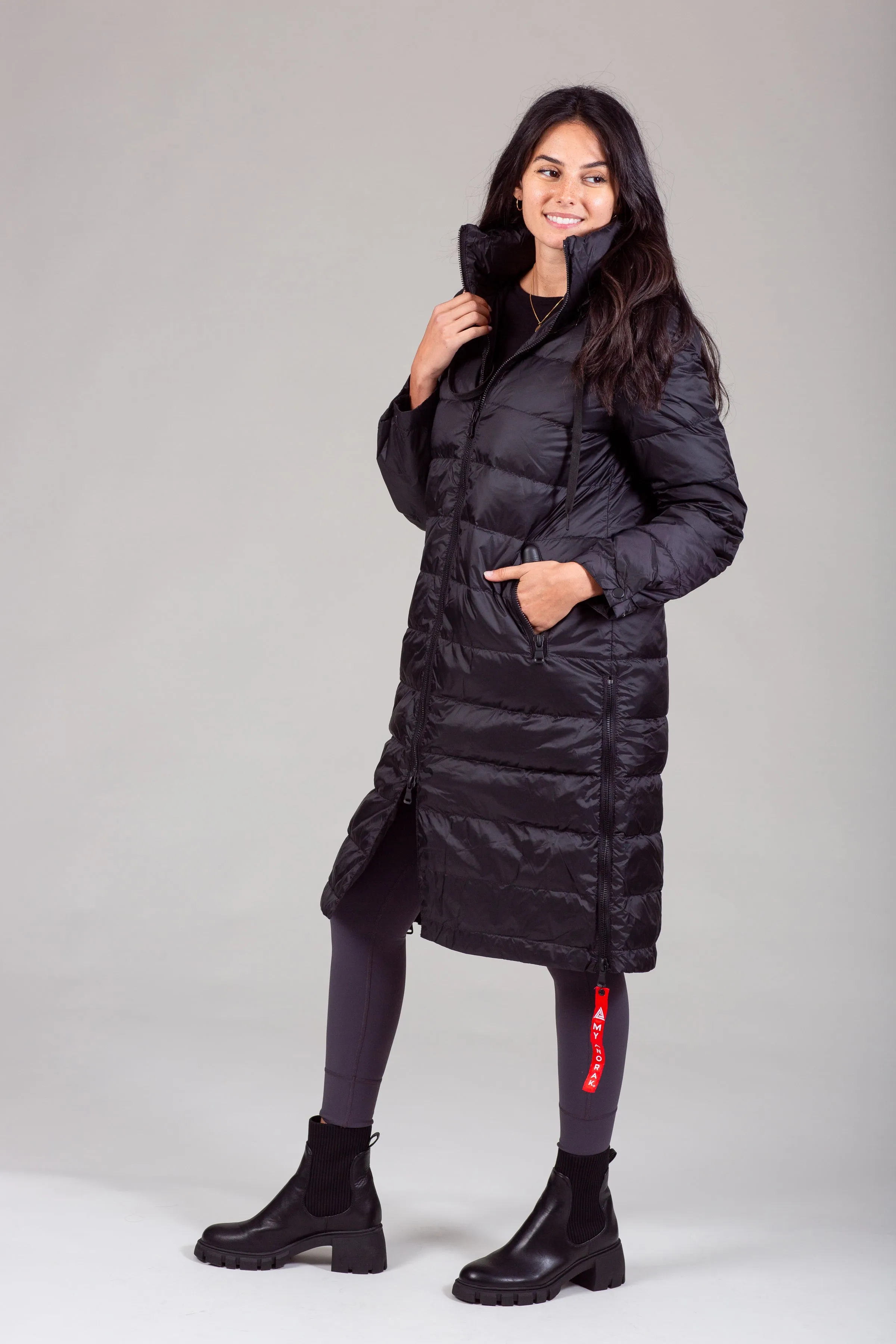 Quilted Hooded Coat