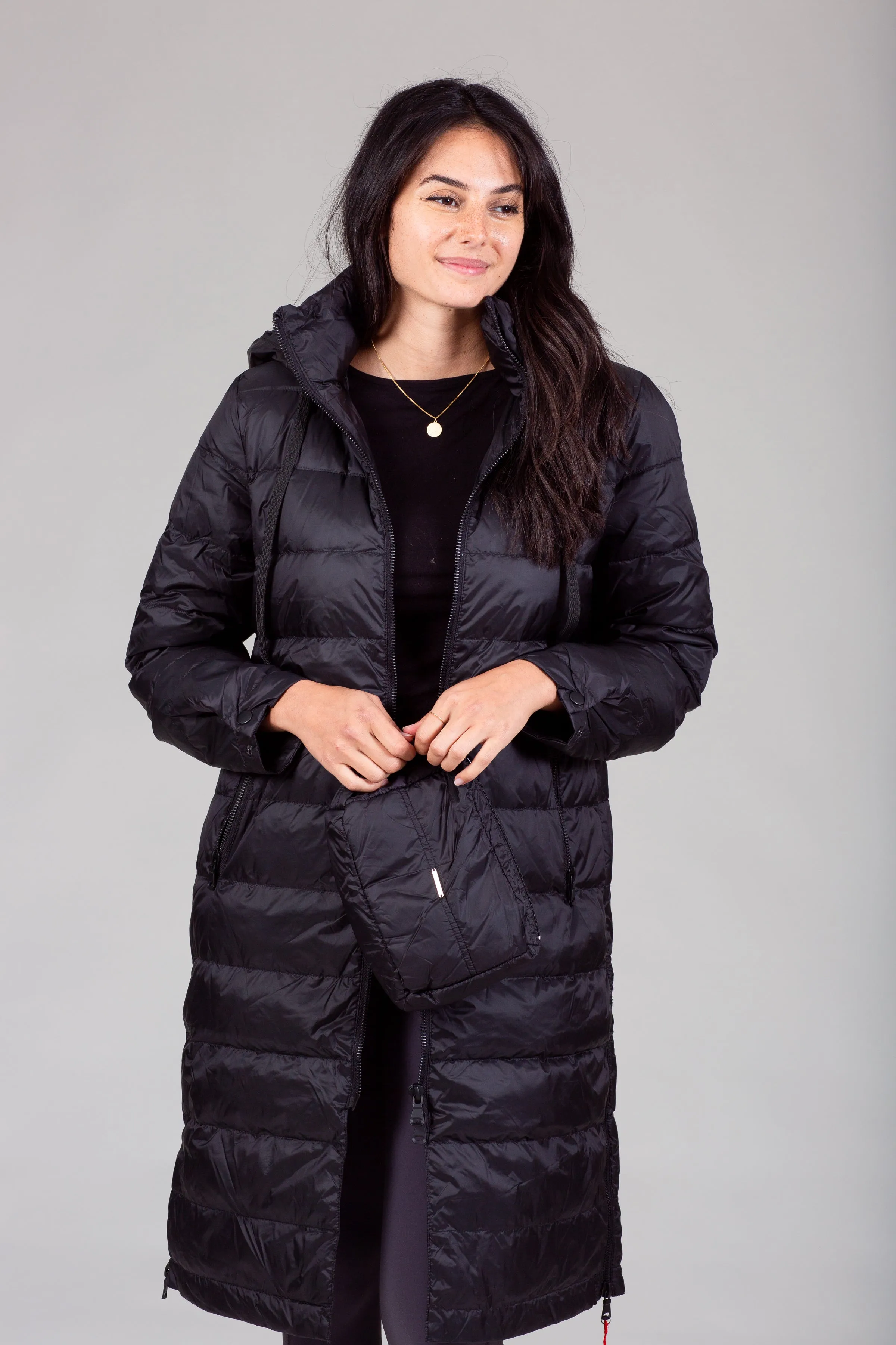 Quilted Hooded Coat