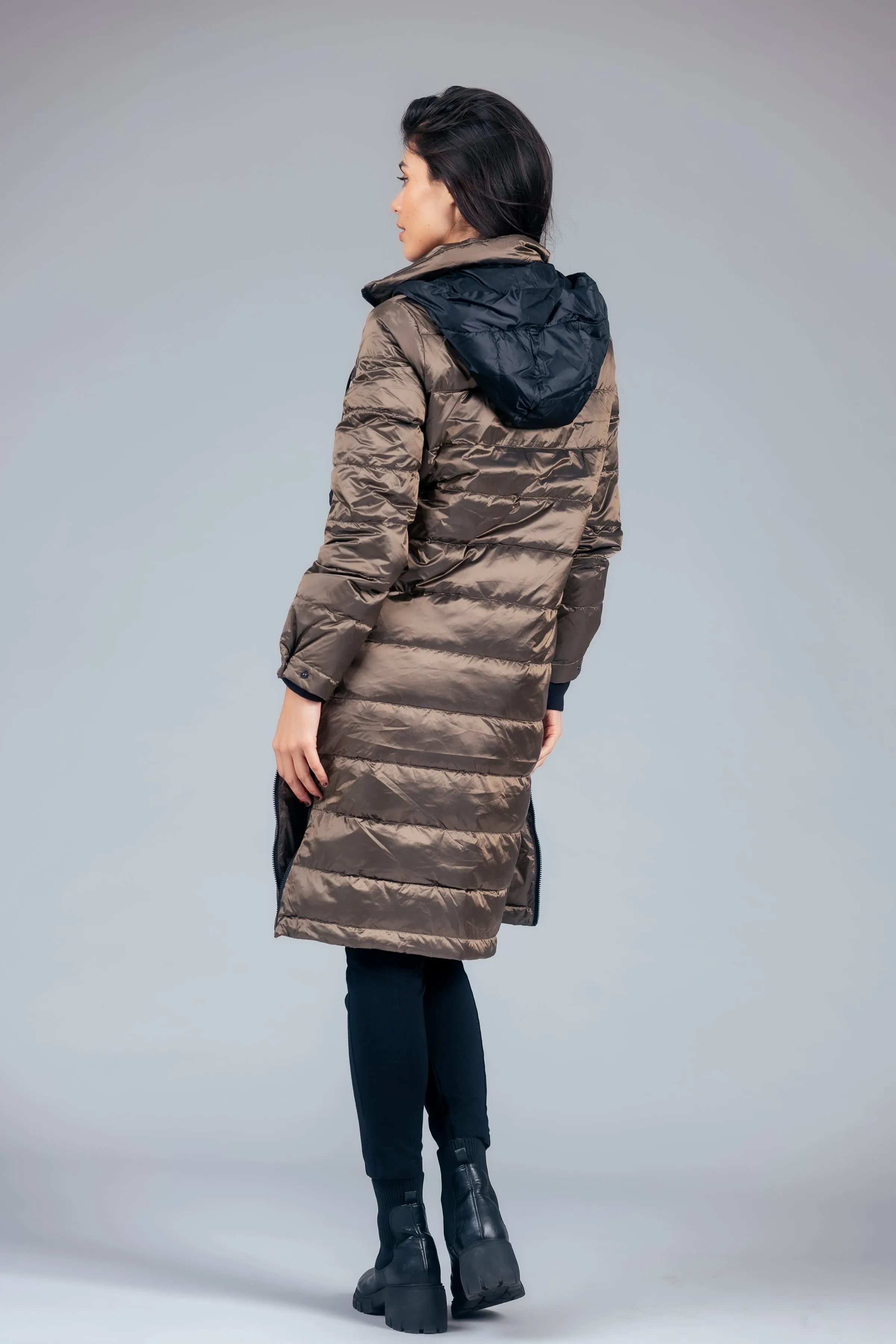 Quilted Hooded Coat