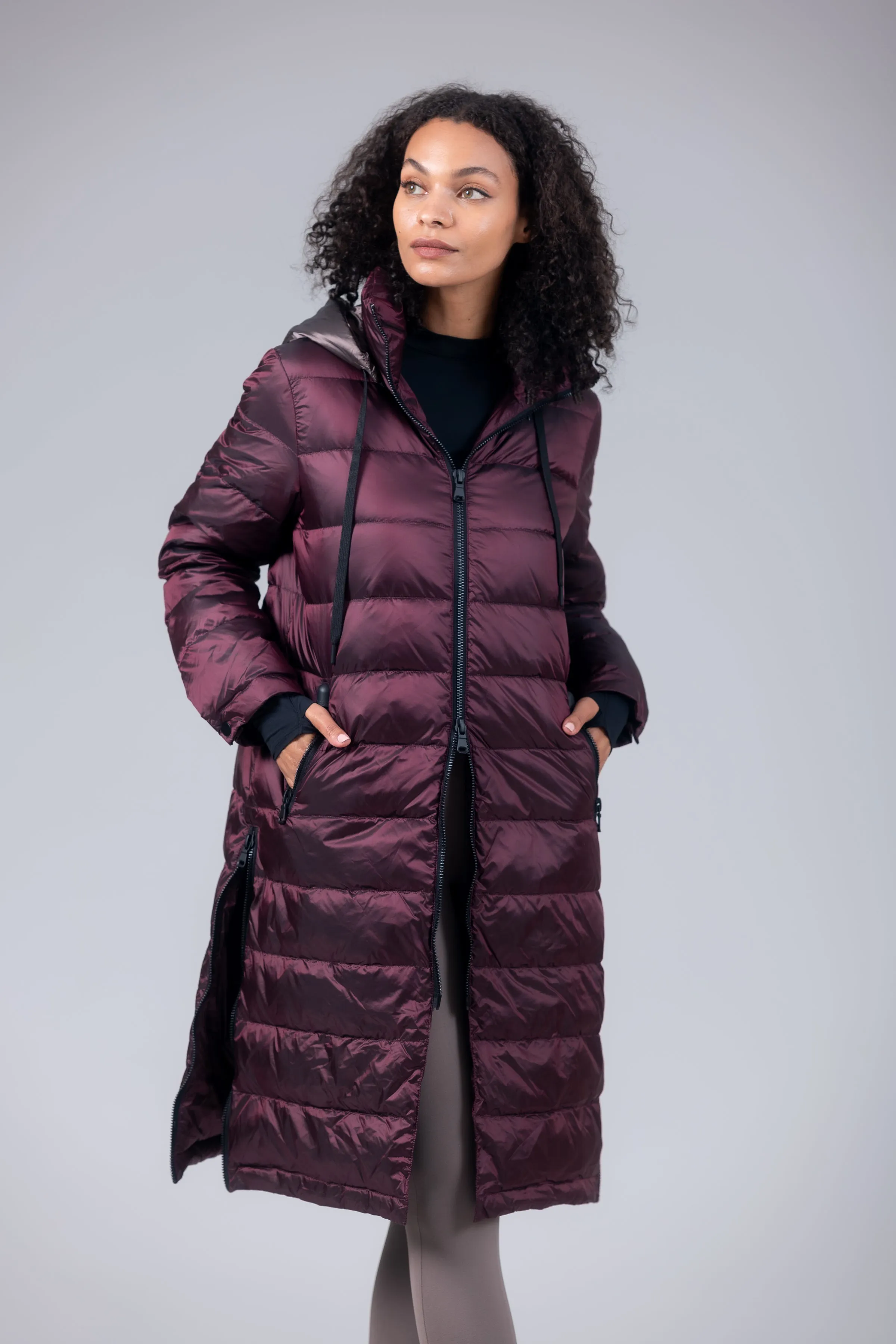 Quilted Hooded Coat