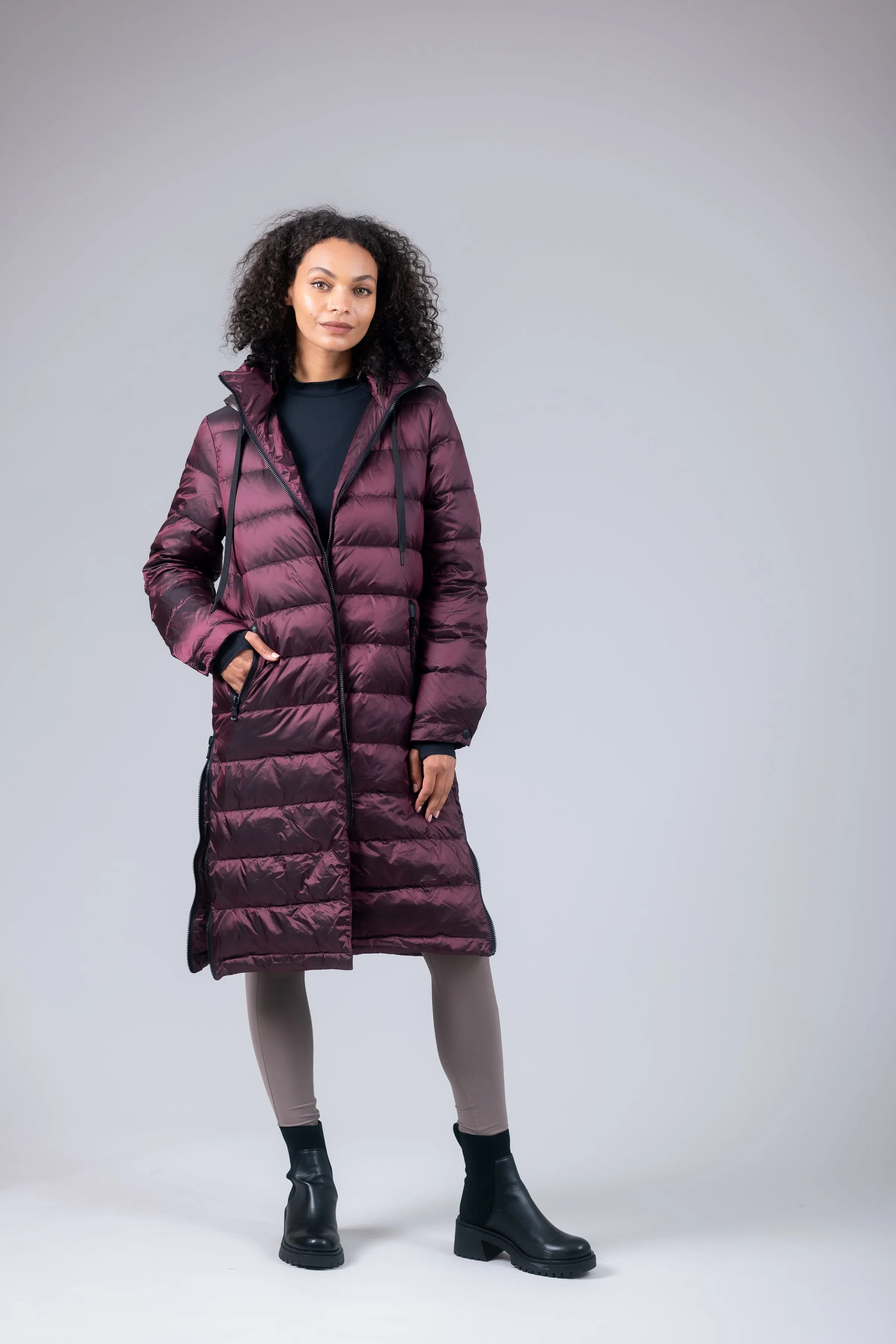 Quilted Hooded Coat