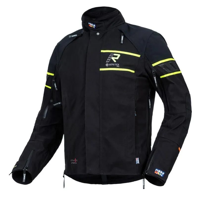 Rukka Nivala 2.0 Mens Gore-Tex Textile Jacket - Black / Yellow