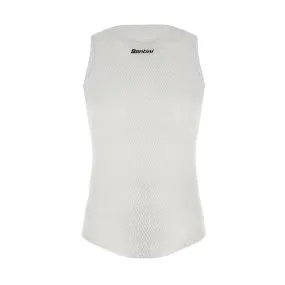 Santini Alpha Winter Sleeveless Baselayer - White