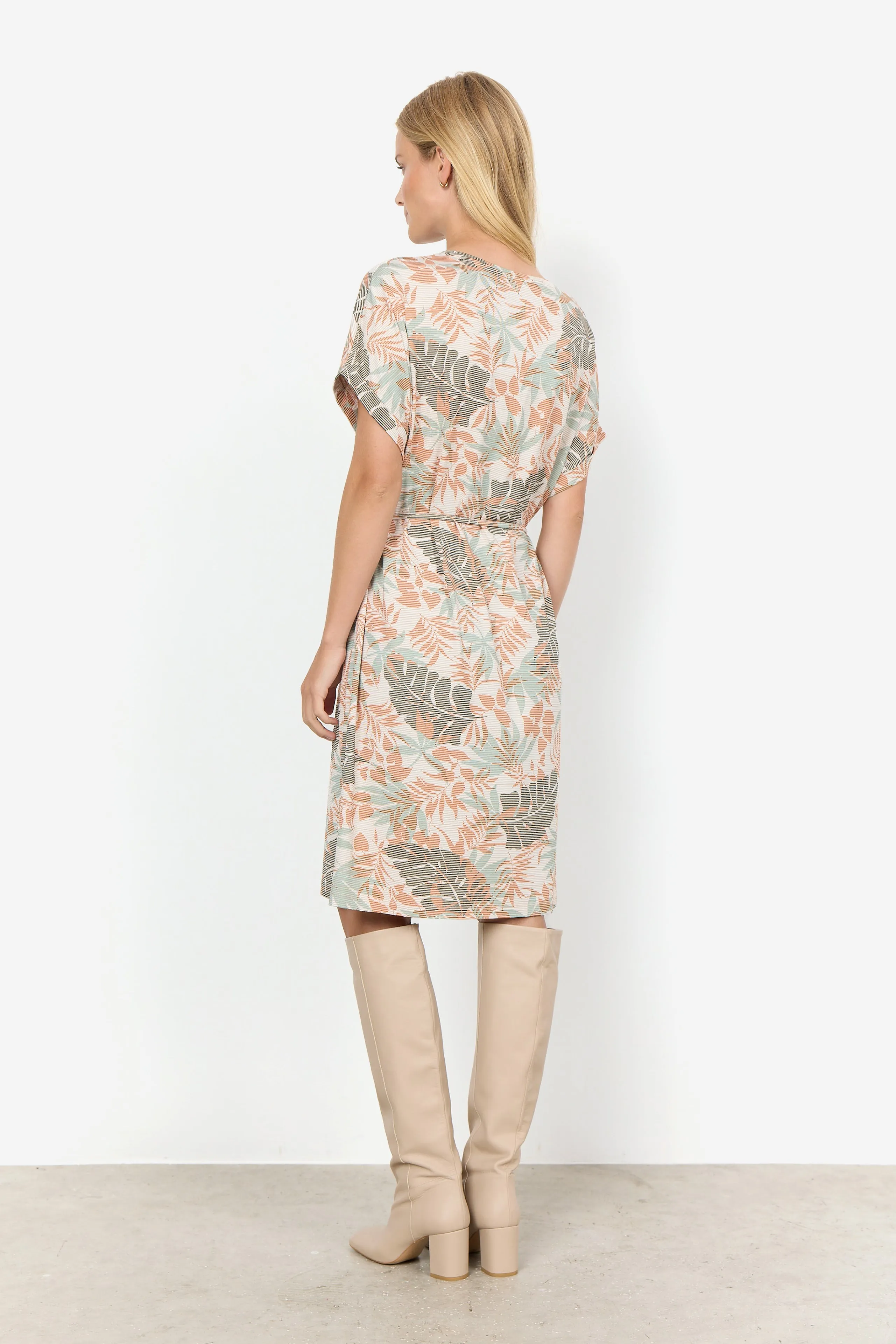 Shirtkleid SC-Galina 41 papaya gemustert