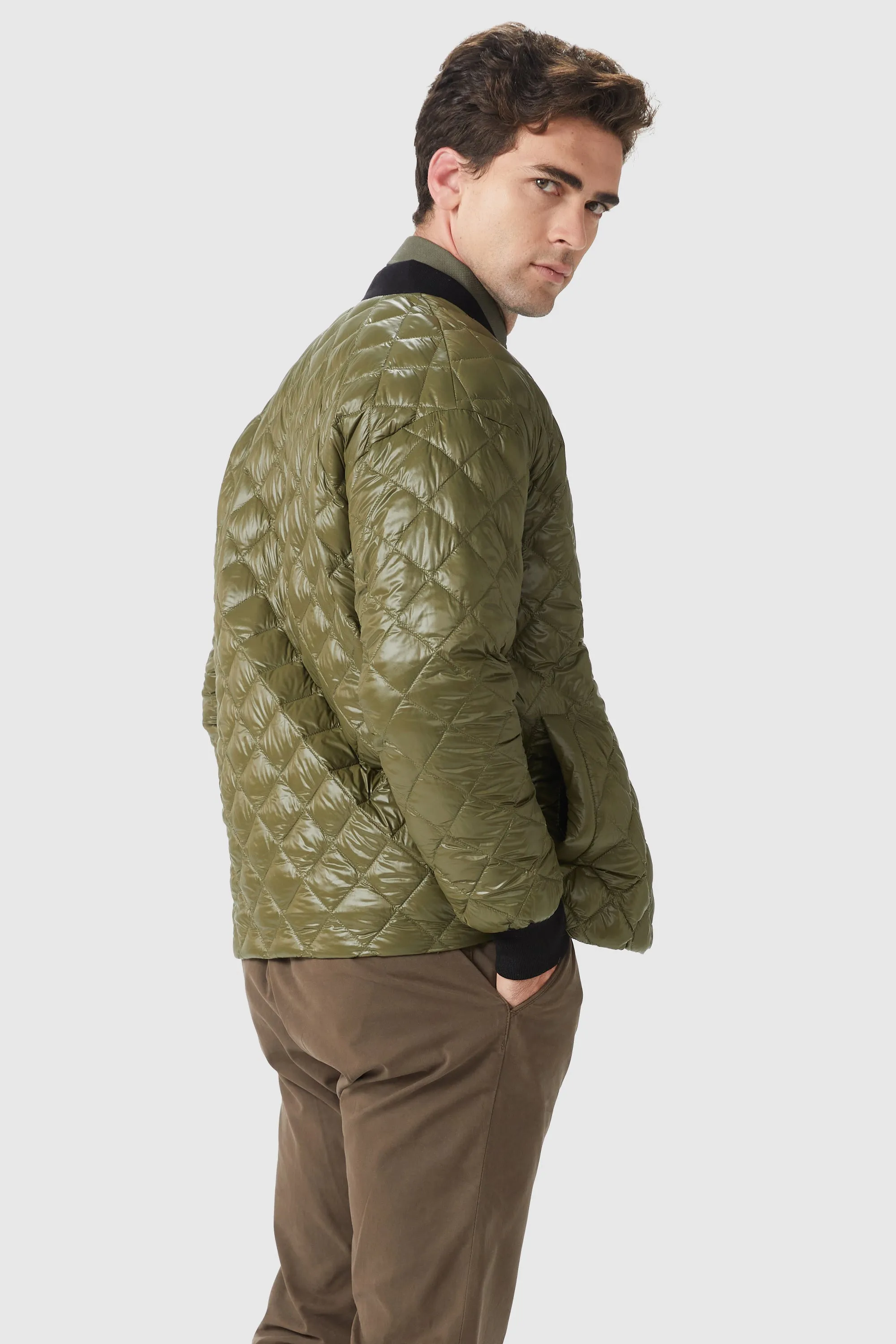 Short Lightweight Bomber Jacket