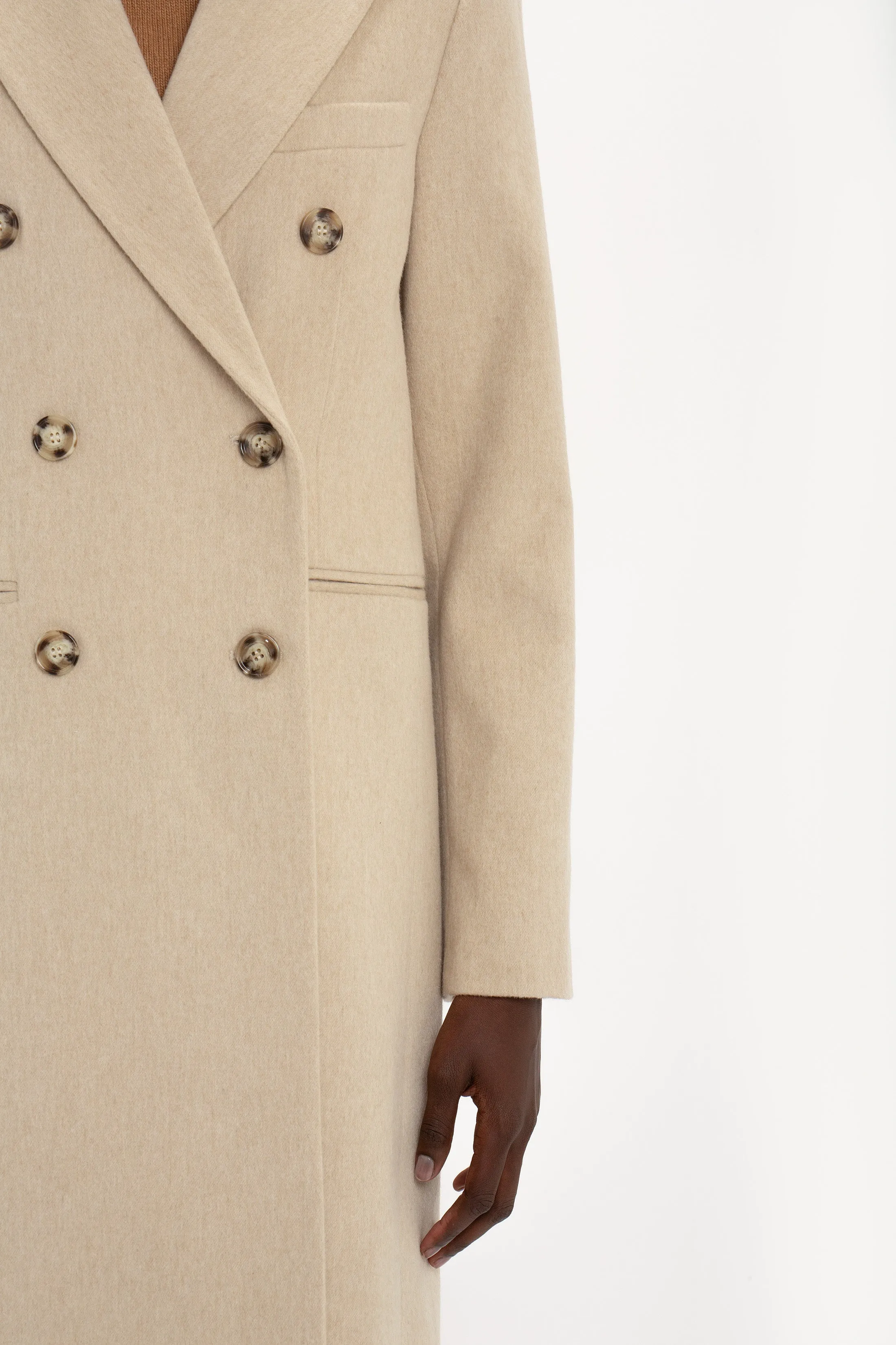 Tailored Slim Coat In Bone