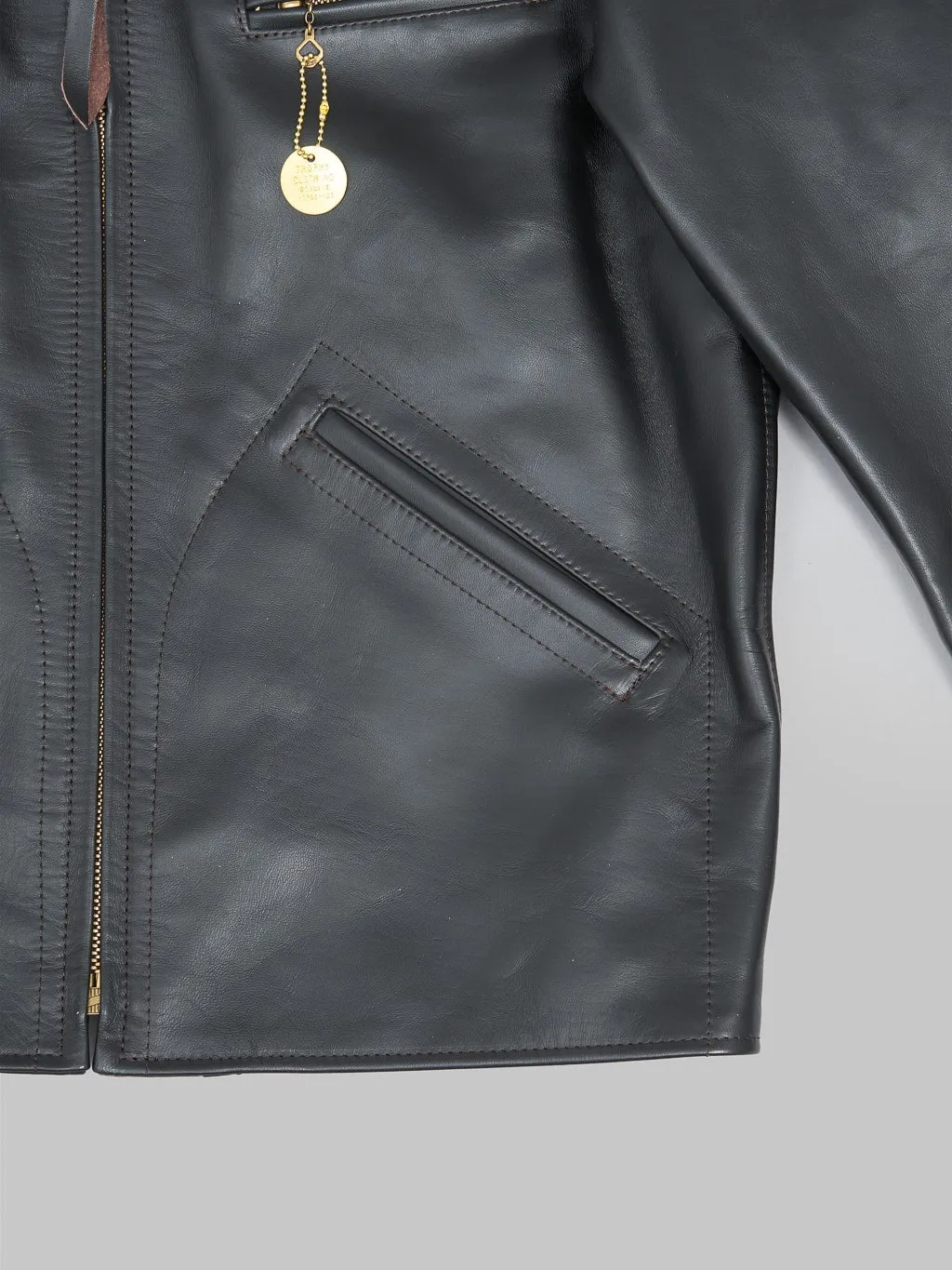 Black Horsehide Leather Jacket - Trophy Clothing Hummingbird Style