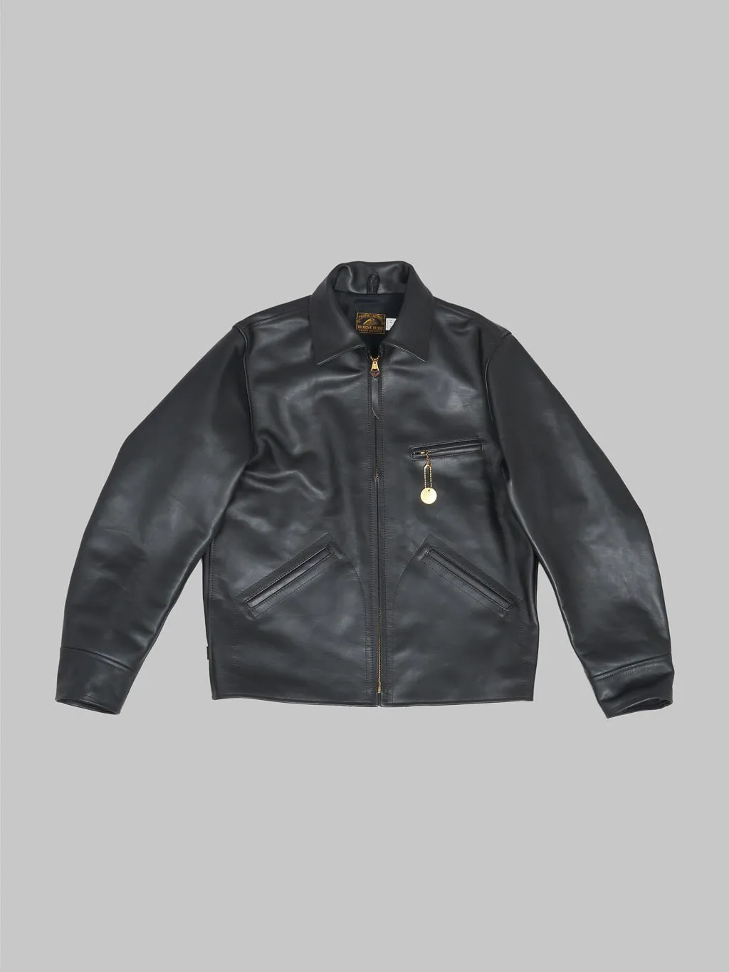 Black Horsehide Leather Jacket - Trophy Clothing Hummingbird Style