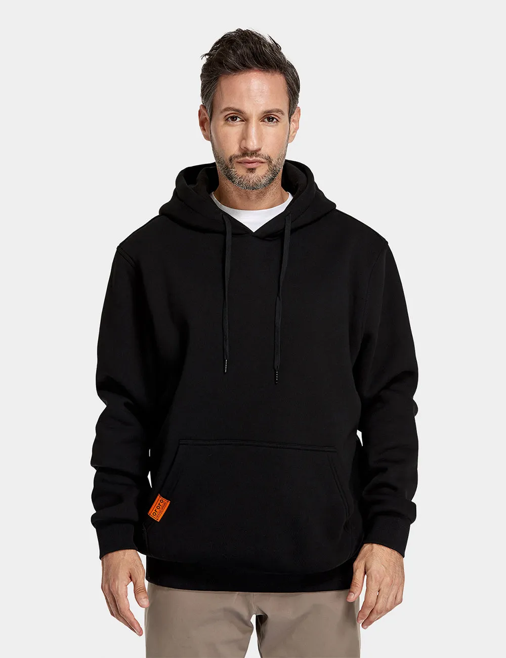 Unisex Heated Pullover Hoodie with Heating on Chests (Apparel Only)