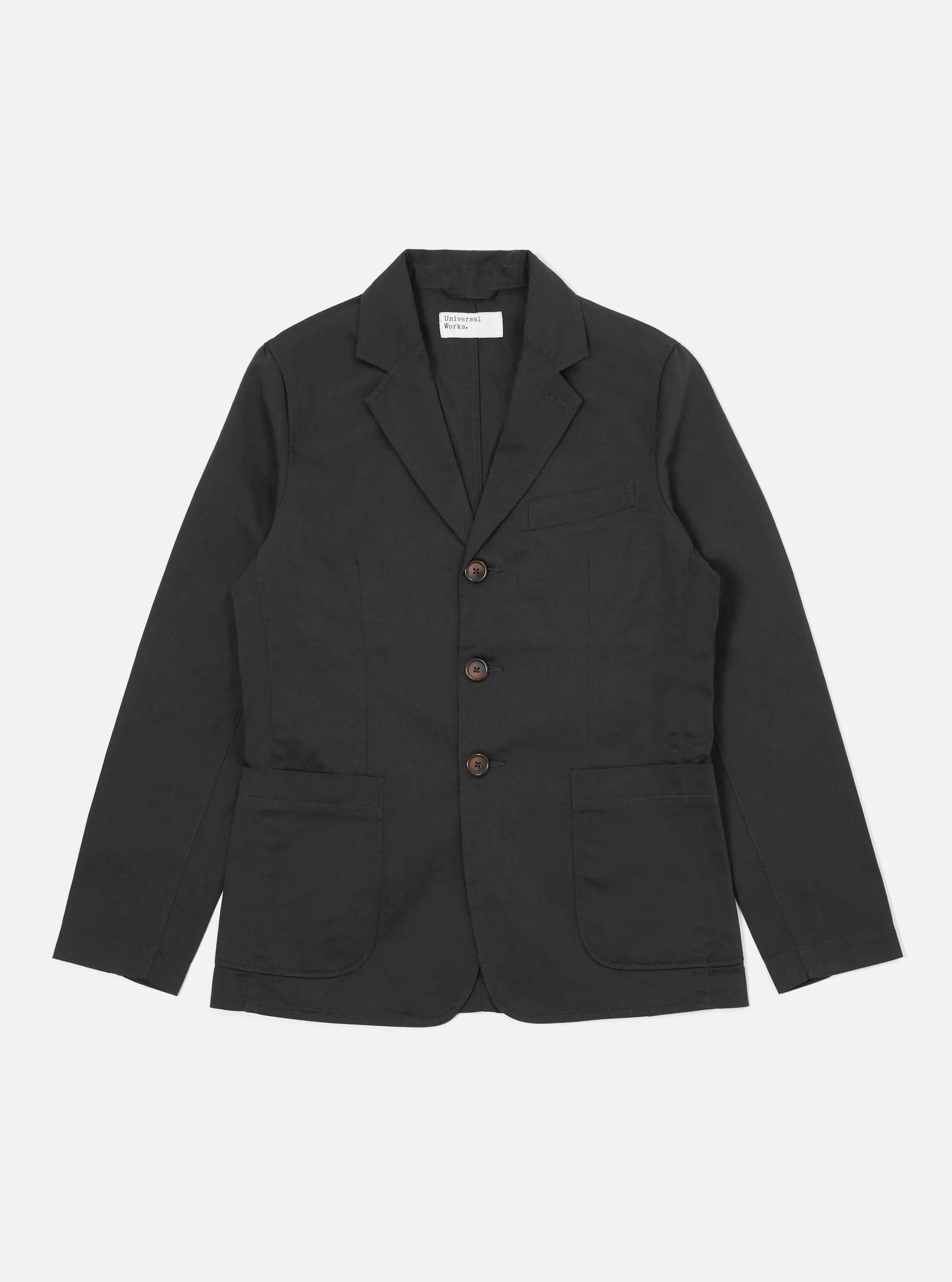 Classic Black London Suit Jacket by Universal Works