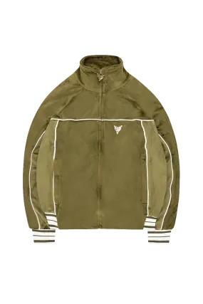 VELOUR JACKET OLIVE