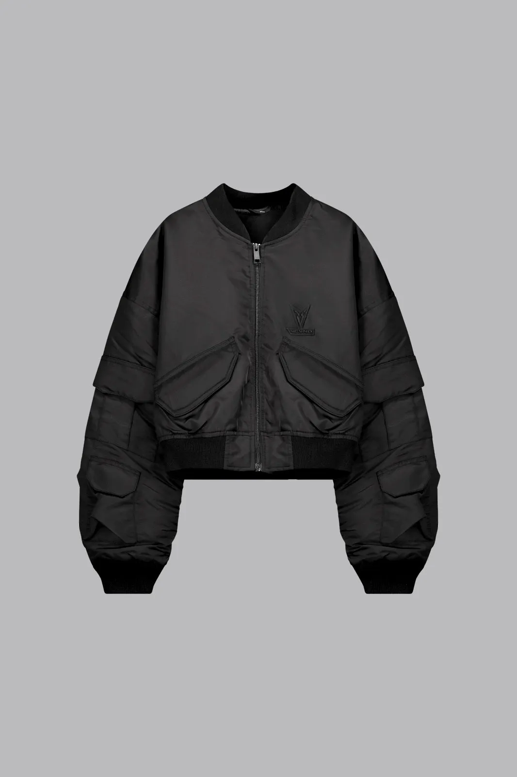 V_FLYTE BOXY BOMBER JACKET - Black