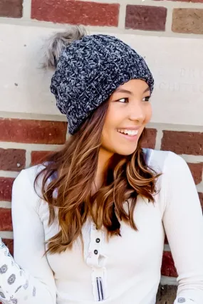 Winter Excursion Chenille Pom-Pom Beanie