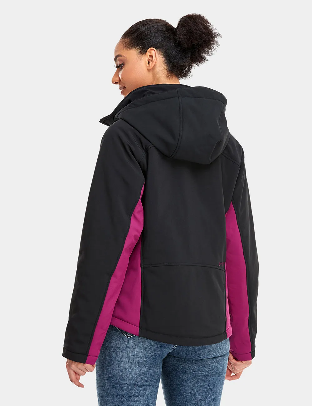 Women's Classic Heated Jacket (Black&Purple)