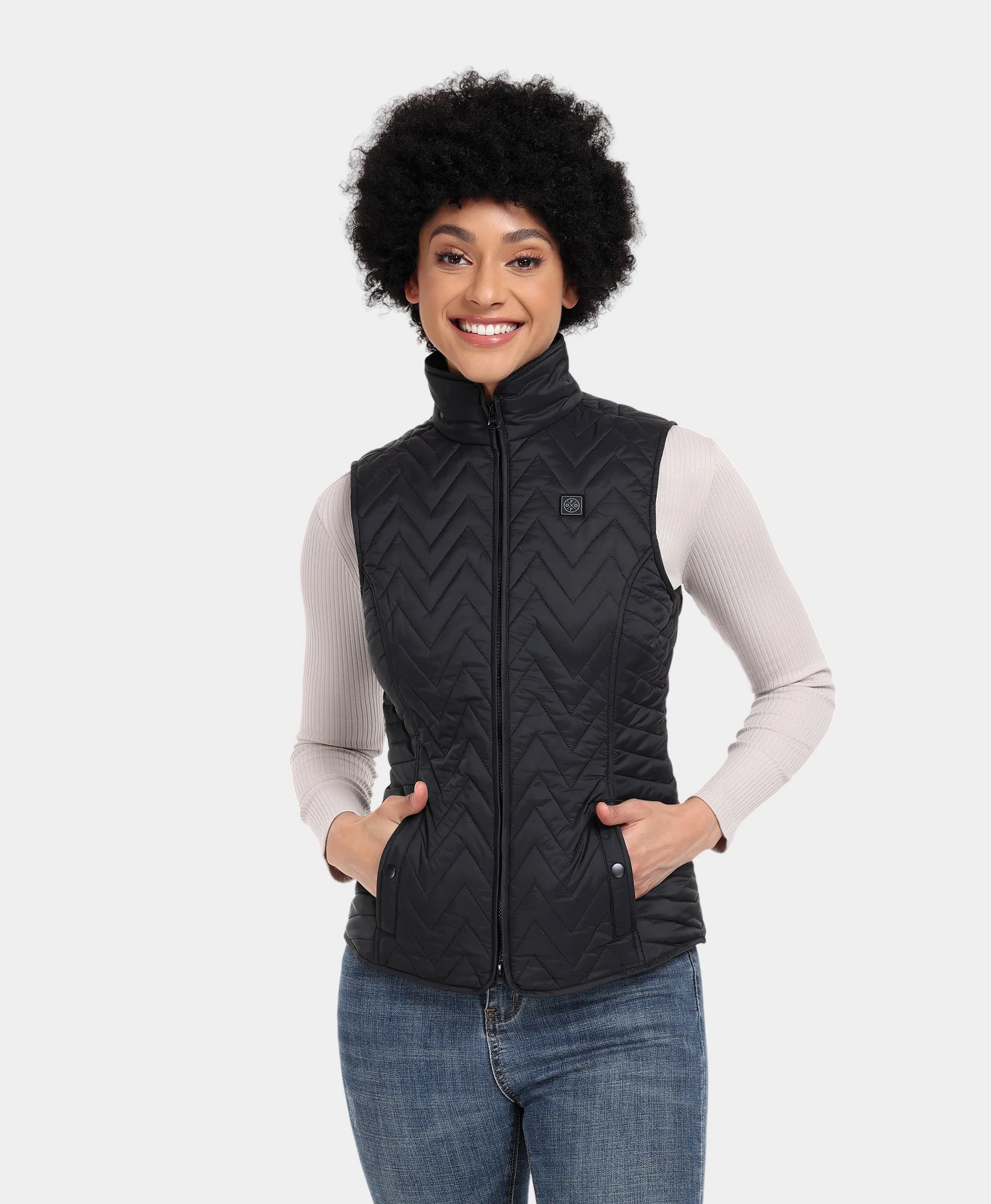 Women's Heated Chevron Quilted Vest (Apparel Only)