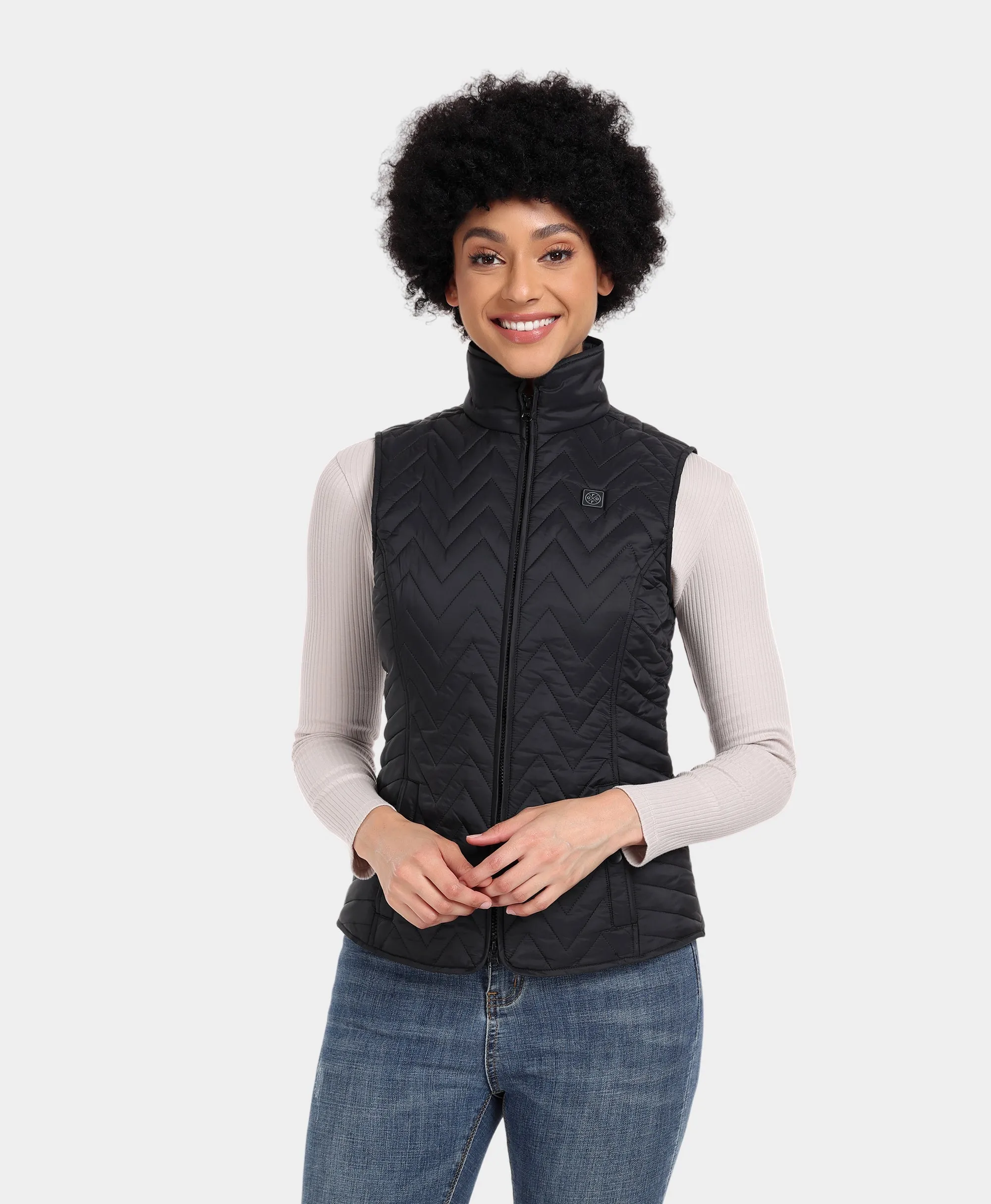 Women's Heated Chevron Quilted Vest (Apparel Only)