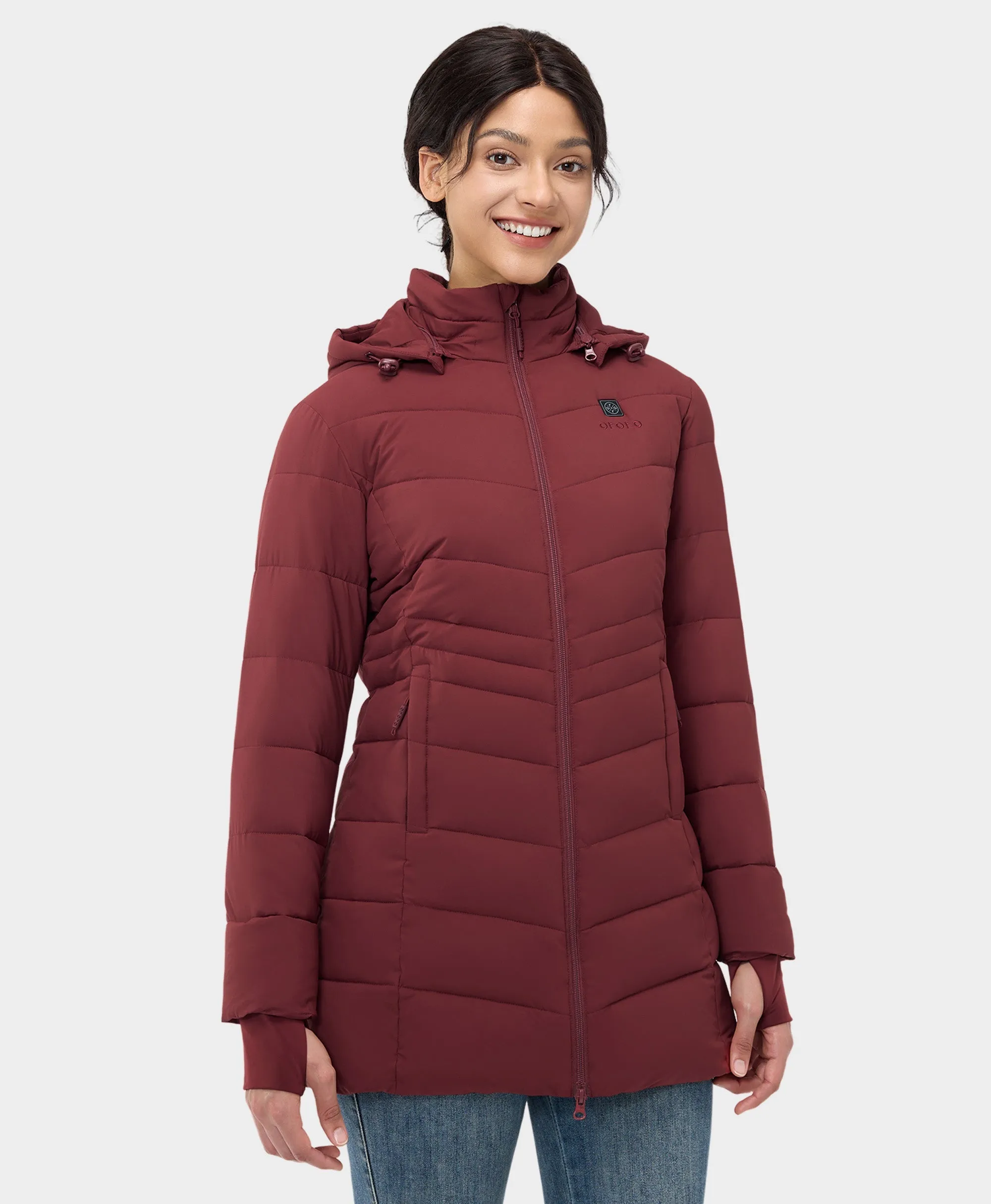 Women's Heated Puffer Parka Jacket (Apprel Only)