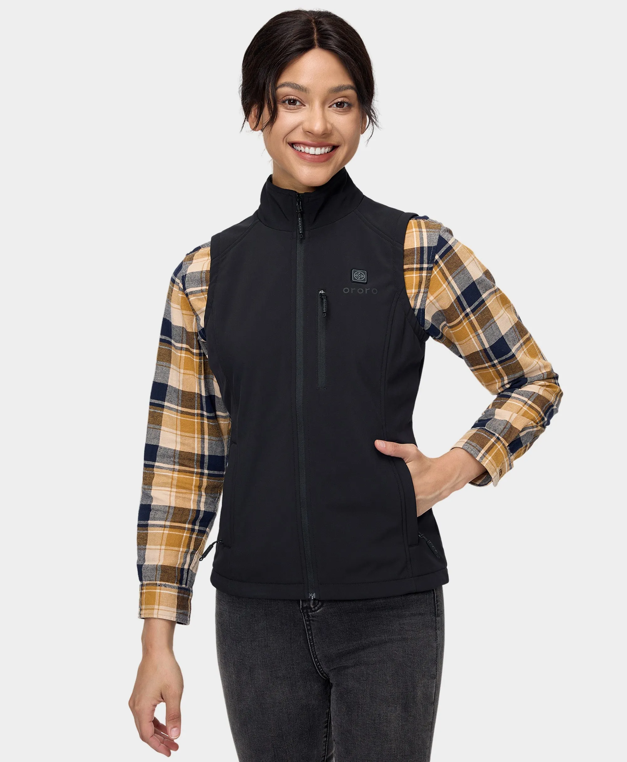 Women's Heated Softshell Vest - Lower Back Heating (Apparel Only)