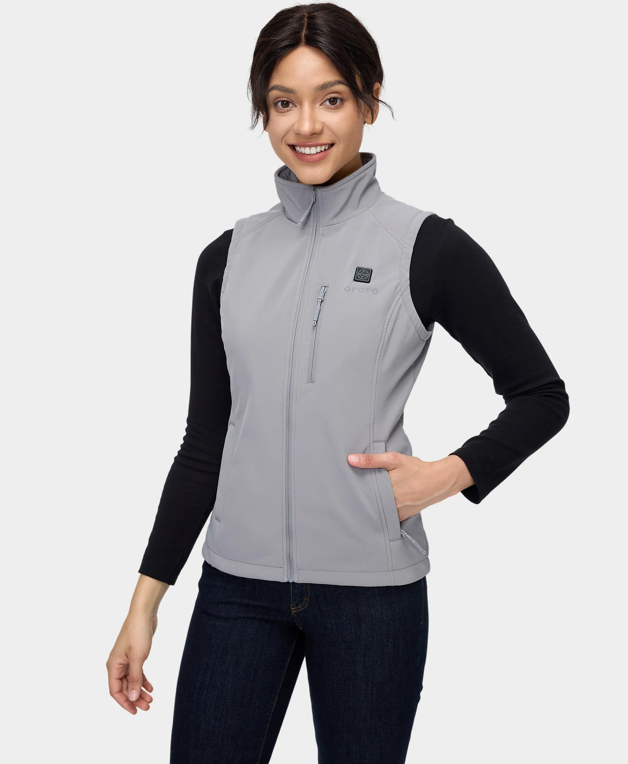 Women's Heated Softshell Vest - Lower Back Heating (Apparel Only)